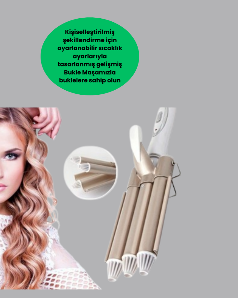 Bukle Saç Maşası – Kolay Kullanım, Sağlıklı Bukleler yüksek ısılı - Lisinya