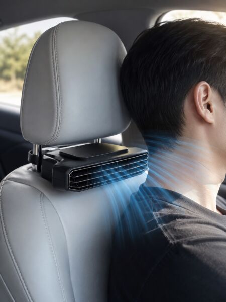 5 Kademeli Araç İçi Boyun Serinletme Fanı Güçlü Turbo Hava Akışlı USB Şarjlı - Lisinya