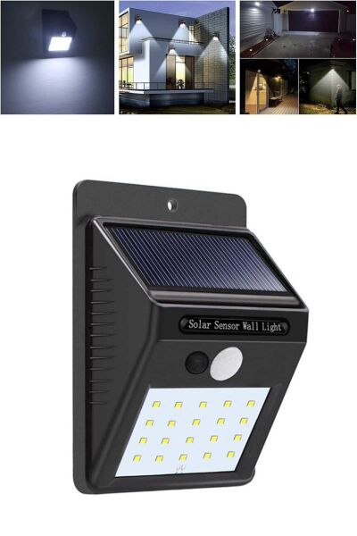Solar Dekoratif Lambası Sensörlü Led Işık Bahçe Aydınlatma Yeni Nesil - Lisinya