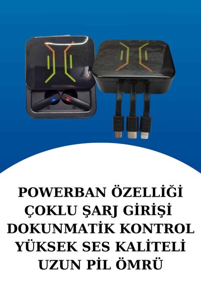 Dijital Göstergeli Bluetooth Kulaklık ve Bildirim Görebilen Akıllı Saat Alarm ve Titreşim - Lisinya