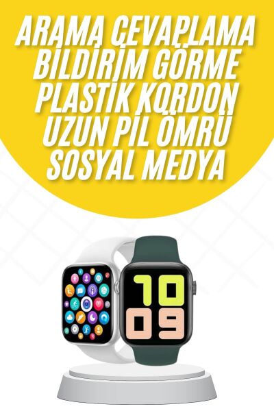 Akıllı Saat Uyku ve Sağlık Takibi Arama Cevaplama 44 MM Amoled Ekran