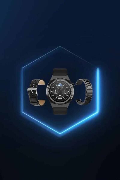 ANC Özellikli Bluetooth Kulaklık ve Amoled Ekran Akıllı Saat Uyku ve Sağlık Takibi Nabız Ölçer - Lisinya