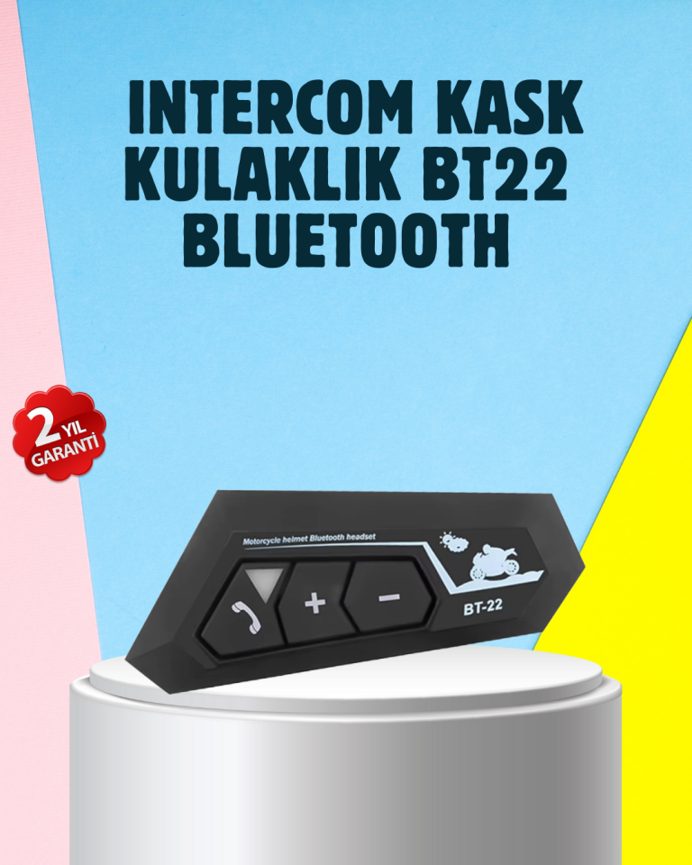 BT22 Motosiklet Kask İçi Bluetooth Kulaklık İnterkom Destekli - Lisinya