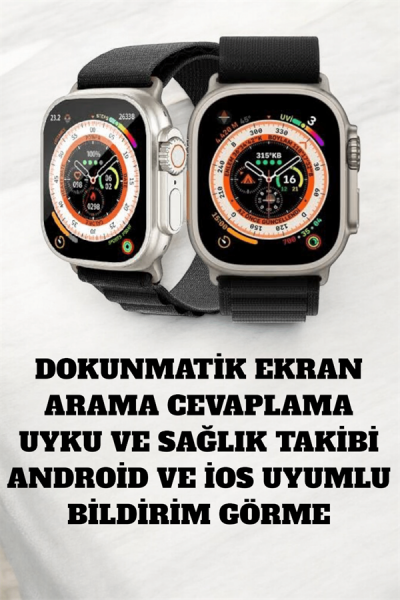49MM Ekranlı, Kan Basıncı ve Adımsayar Özellikli Bluetooth Akıllı Saat - Lisinya