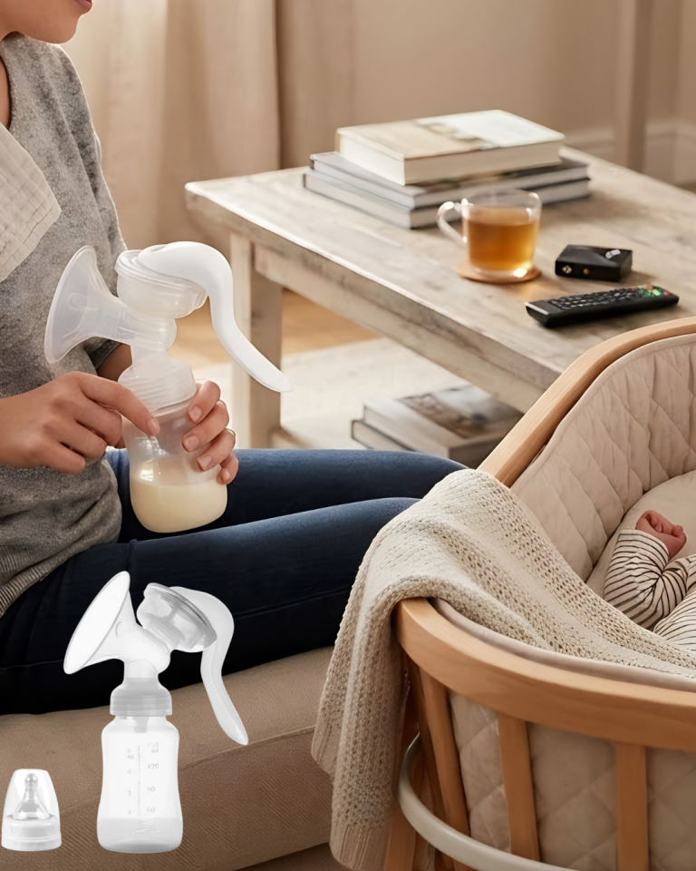 Taşınabilir Manuel Göğüs Pompası Ayarlanabilir Vakumlu 180 ML Şişeli - Lisinya