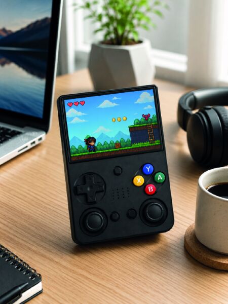 LCD Retro Oyun Konsolu TV Bağlantı Destekli Çift Analog Joystick El Tipi Konsol