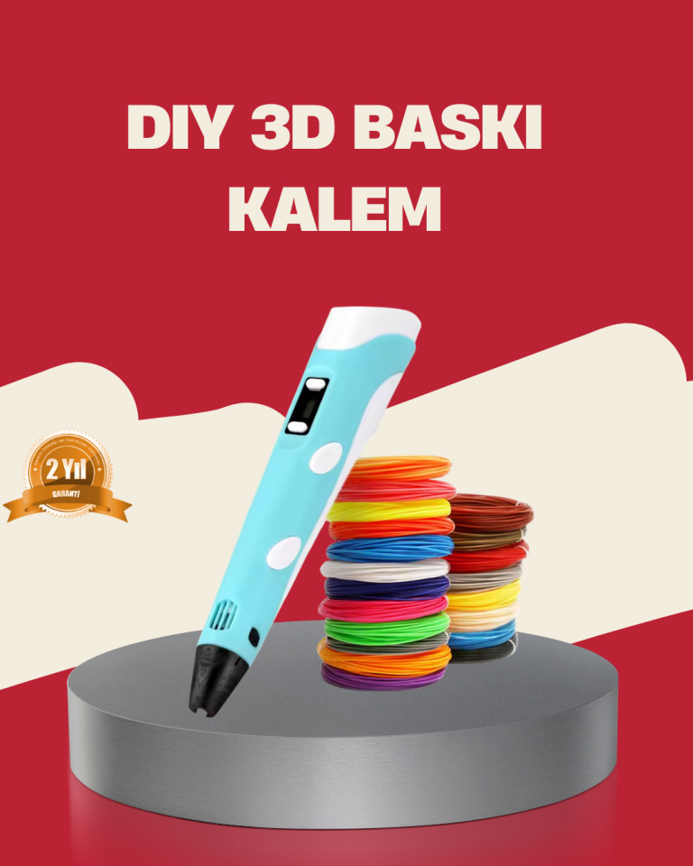 YamanHobi PLA ABS HIPS Uyumlu 3D Kalem Mavi