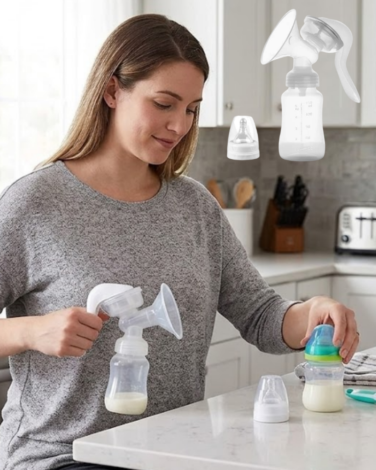 BPA İçermez Manuel Anne Sütü Pompası Biberon Başlıklı Ergonomik - Lisinya