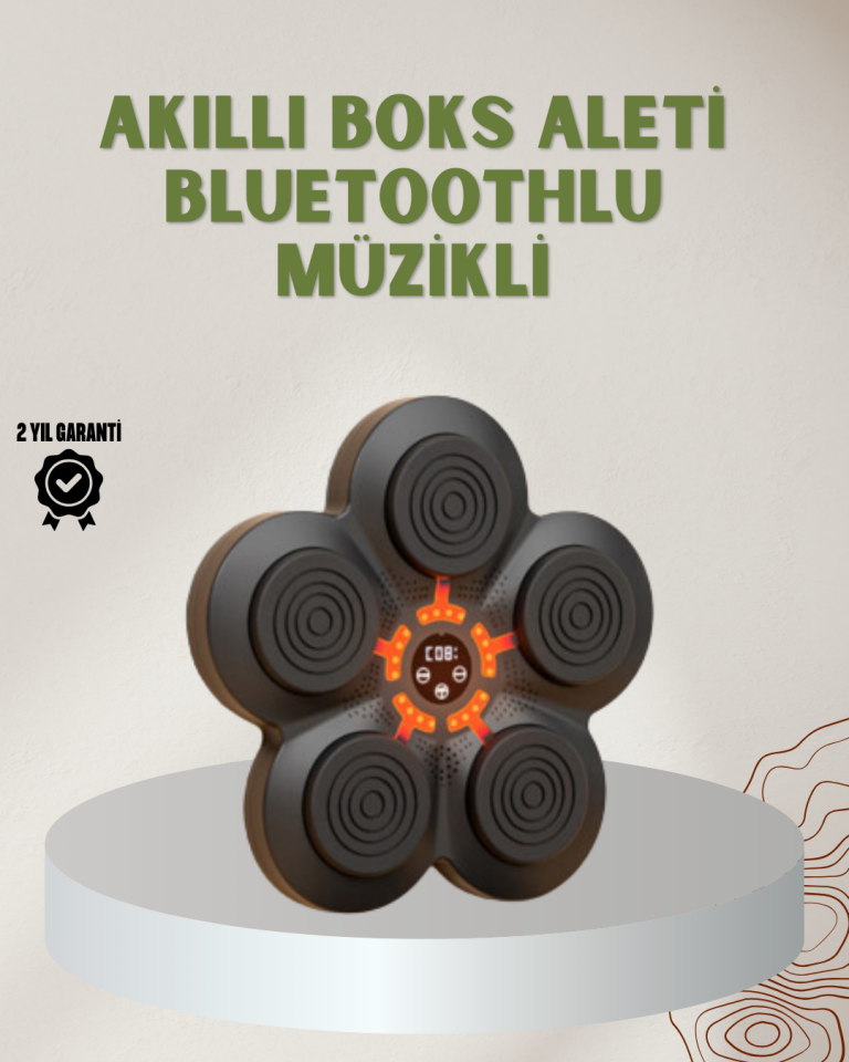 Bluetoothlu Akıllı Boks Antrenman Cihazı Işıklı Hedefli Kardiyo ve Fitness Aleti - Lisinya