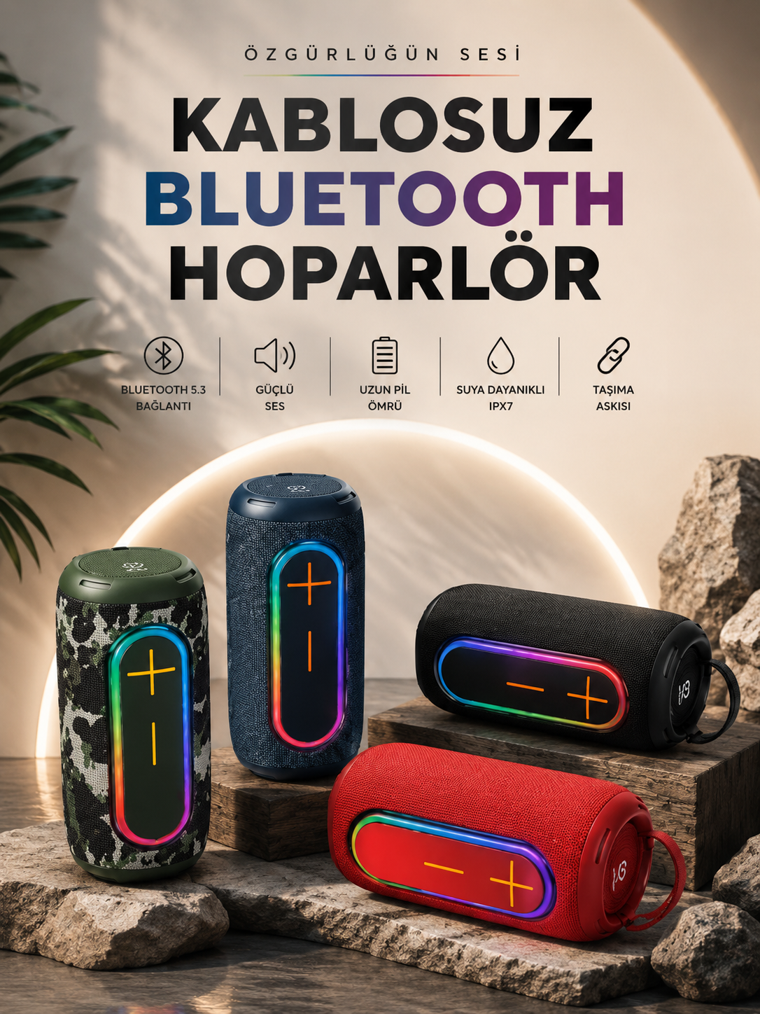Kablosuz Bluetooth Hoparlör Taşınabilir - Lisinya