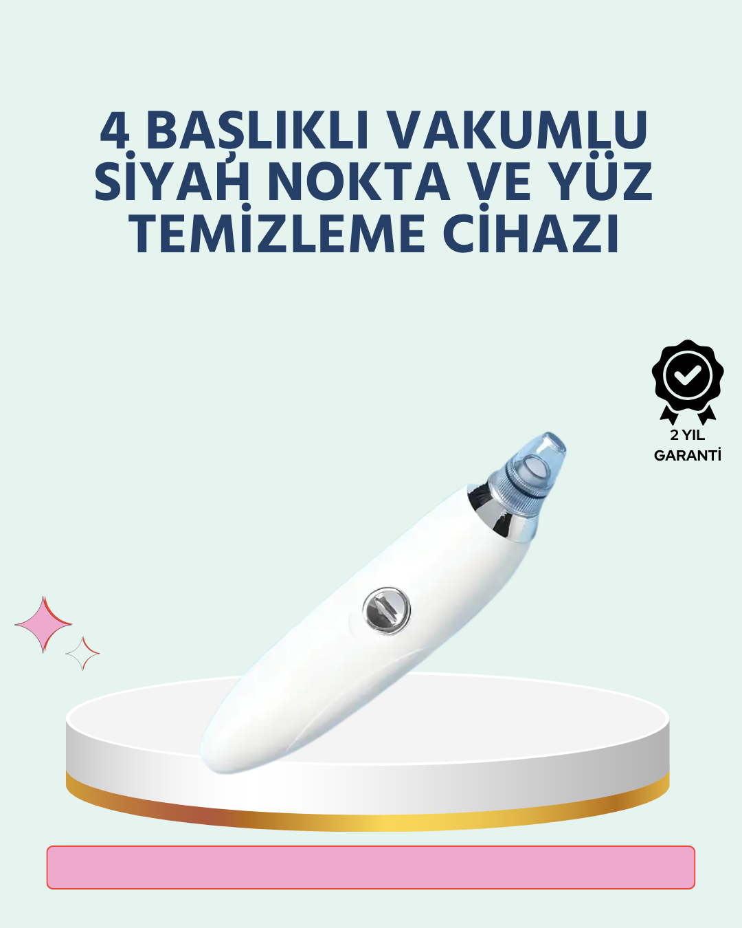 Cilt Dostu Vakumlu Siyah Nokta Temizleyici – Siyah Nokta, Yağ ve Makyaj Kalıntılarına Karşı - Lisinya
