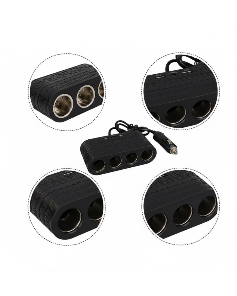 Araç Çakmak Çoklayıcı USB ve Type C Destekli Güçlü ve Güvenli Kullanım - Lisinya