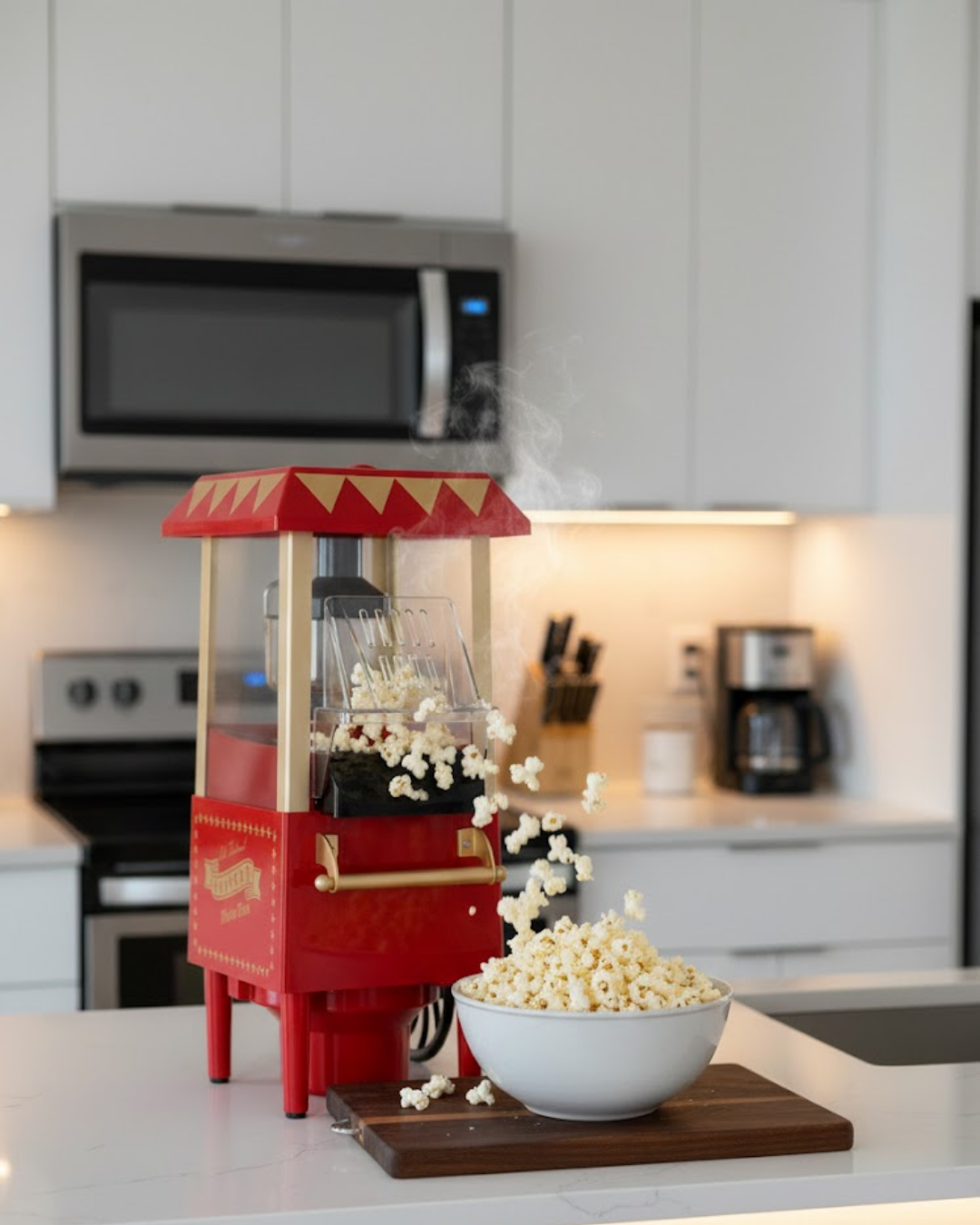 Sağlıklı Atıştırmalıklar İçin Yağsız Popcorn Makinesi - Lisinya