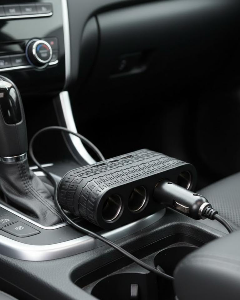 Araç Çakmak Çoklayıcı 4 Çıkışlı 2 USB ve Type C Girişli Çok Fonksiyonlu Şarj Ünitesi - Lisinya