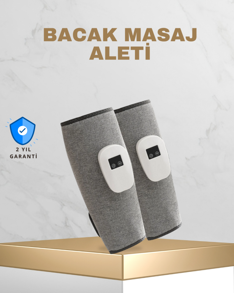 Taşınabilir Şarjlı Baldır Masaj Aleti – 3 Kademeli Isı ve Basınç Ayarı, Titreşim Fonksiyonlu - Lisinya