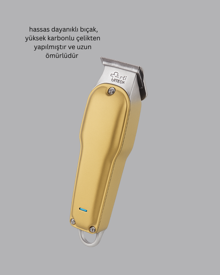 Berber Tipi Saç Sakal Kesme Makinesi USB Şarjlı Sessiz Motorlu - Lisinya