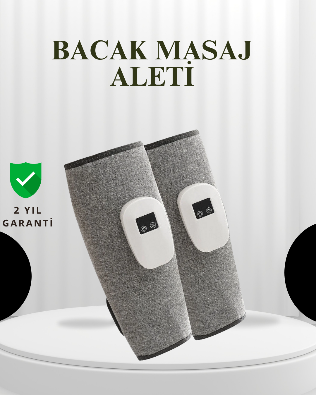 Şarjlı Isıtmalı Baldır Masaj Aleti – 3 Hava Basınçlı, Titreşimli ve Akıllı Zamanlayıcılı - Lisinya