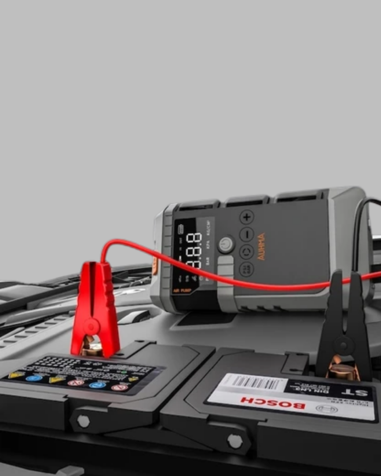 Taşınabilir Akü Takviye Cihazı Işıklı Hava Kompresörü Powerbank - Lisinya