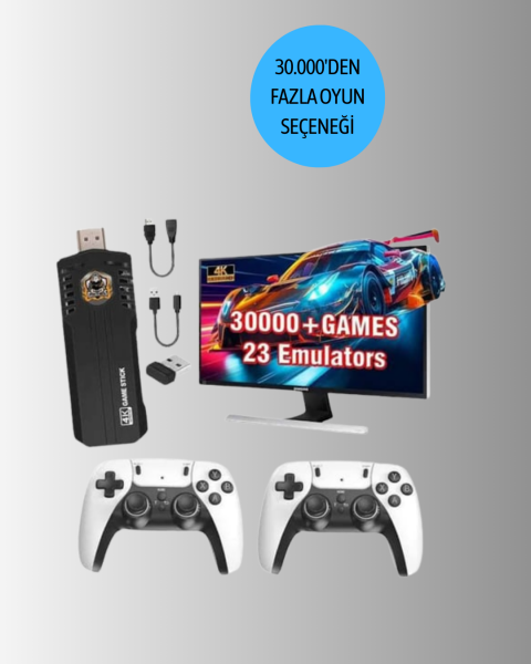 Kablosuz Retro Oyun Konsolu – Geniş Oyun Kütüphanesi ve HD Görüntü ile Sonsuz Eğlence
