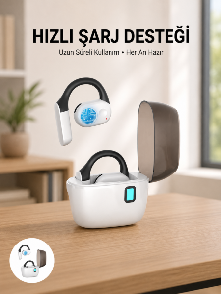 TWS Bluetooth Kulaklık – Otomatik Şarj, Taşınabilir Şarj Kutusu Yeni Nesil - Lisinya