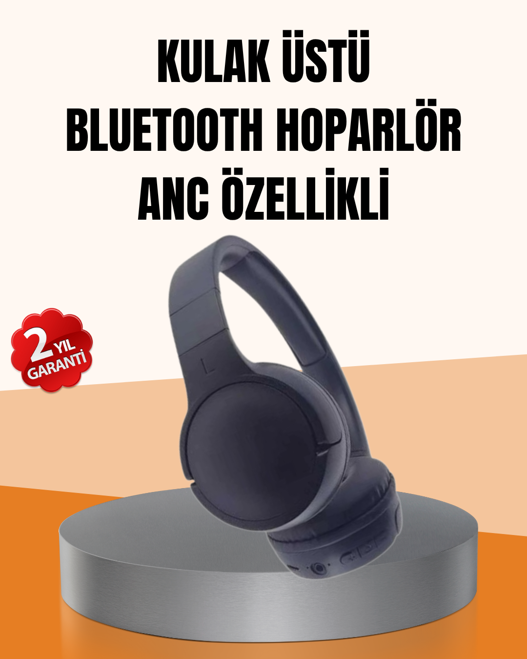 Ayarlanabilir Baş Bantlı Kablosuz Kulak Üstü Kulaklık - Lisinya