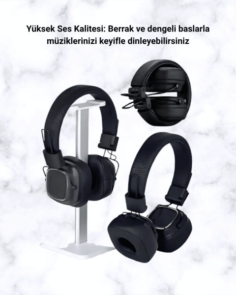 Renkli Işık Efektli Bluetooth 5.3 Müzik Kulaklığı Yeni Nesil - Lisinya