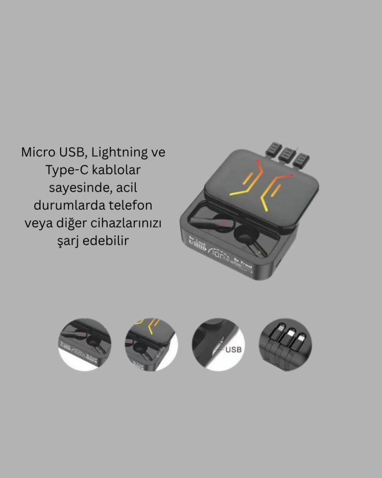 Kablosuz Bluetooth 5.0 Kulaklık – 300mAh Şarj Kutusu - Lisinya