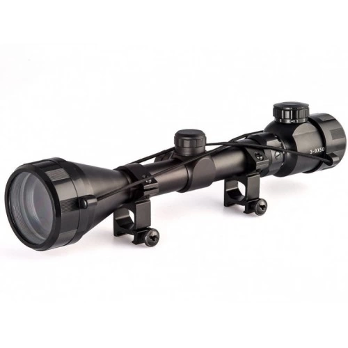3-9x50  Zoomlu Keskin Nişancı Dürbünü Kırmızı,yeşil İşik  çelik Gövde ( Lisinya )