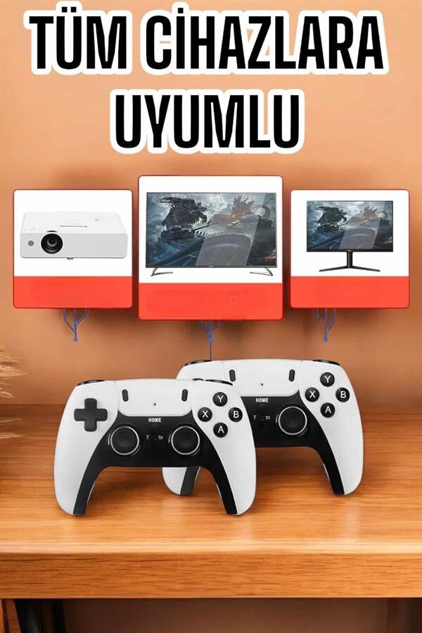 Joystick Çift Kollu Oyun Kolu Retro Oyun Yüksek Çözünürlüklü 3D Game - Lisinya