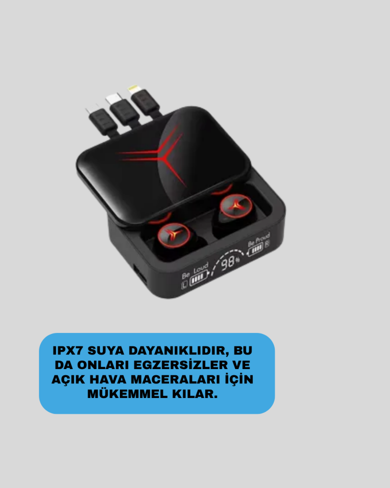 IPX6 Suya Dayanıklı Kablosuz Kulaklık – Hafif ve Taşınabilir Tasarım - Lisinya
