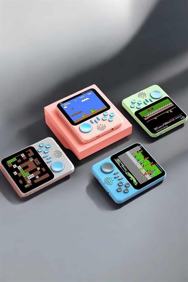 Mini Atari El Atarisi 3.5 inç Ekran Çift Konsol 666 Adet Retro Oyun Gameboy El Atarisi - Lisinya