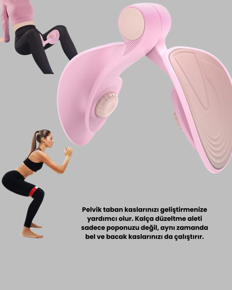 Pelvik Taban ve Uyluk Egzersiz Aleti Ev Tipi Taşınabilir - Lisinya