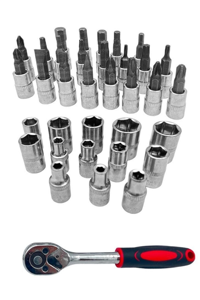 Cr-v Max 1/4 Cırcırlı 46 Parça Lokma Anahtar Takımı Bits Uç Seti Tam Set Germany ( Lisinya )
