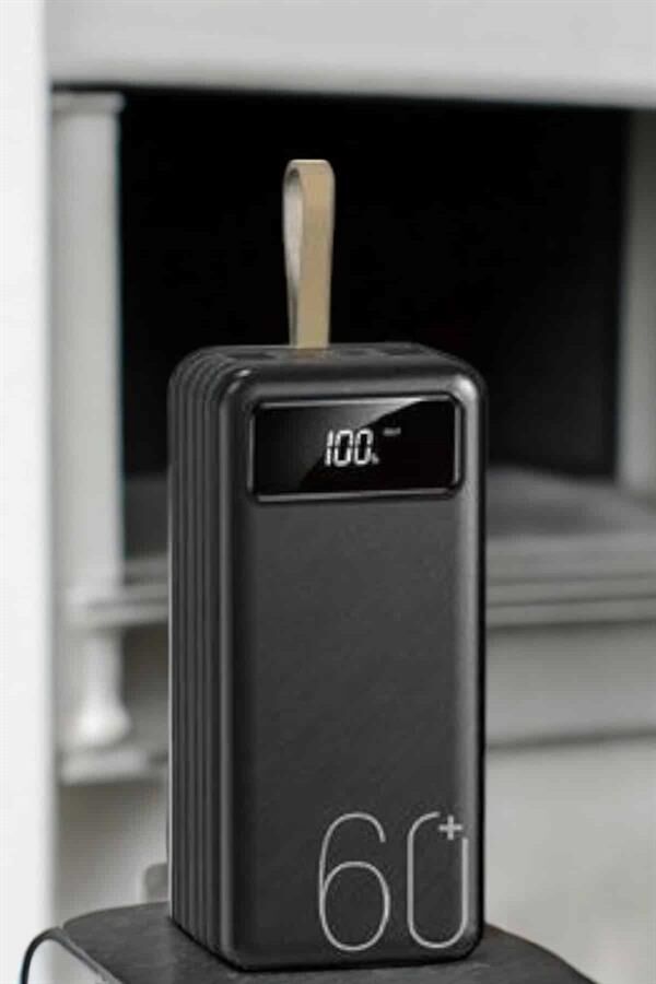 Powerbank 60.000 MAH 4 Portlu Uzun Şarj Süreli Dijital Göstergeli - Lisinya