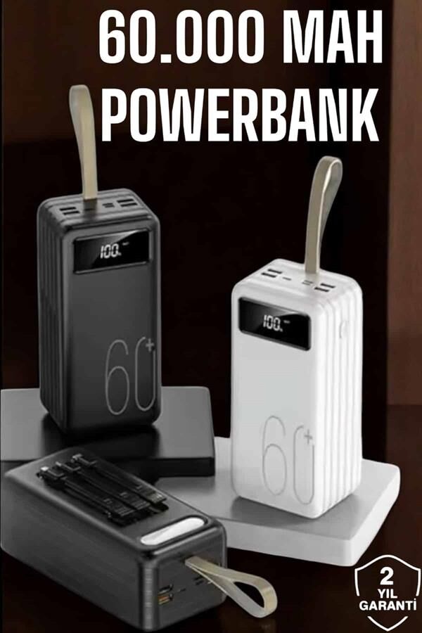 YamanHobi 4 Cihaz Şarj Destekli Powerbank LED Ekranlı