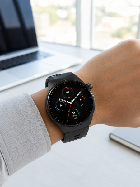 Yeni Nesil Akıllı Saat Bluetooth Görüşme, Sağlık Takibi, AMOLED Ekran ve 3 Kordon Seti - Lisinya