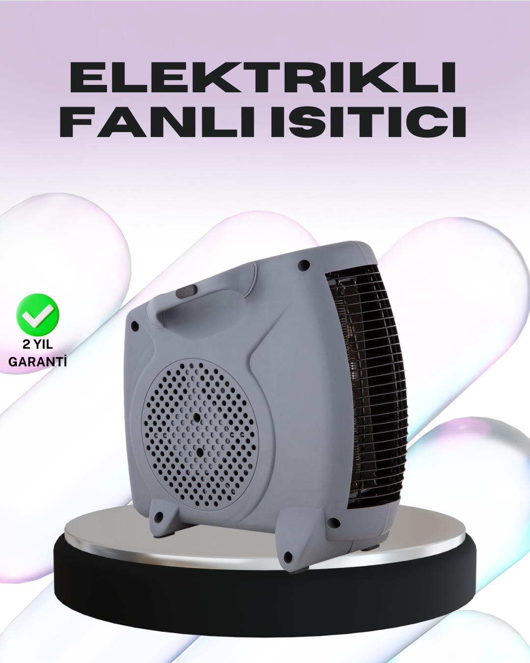 Taşınabilir Fanlı Isıtıcı Elektrikli Termik Korumalı Oda Isıtıcı - Lisinya