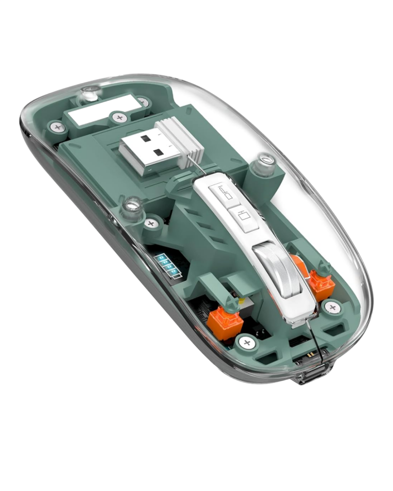 Şeffaf Tasarımlı Bluetooth Kablosuz Mouse Pilli Kullanım - Lisinya