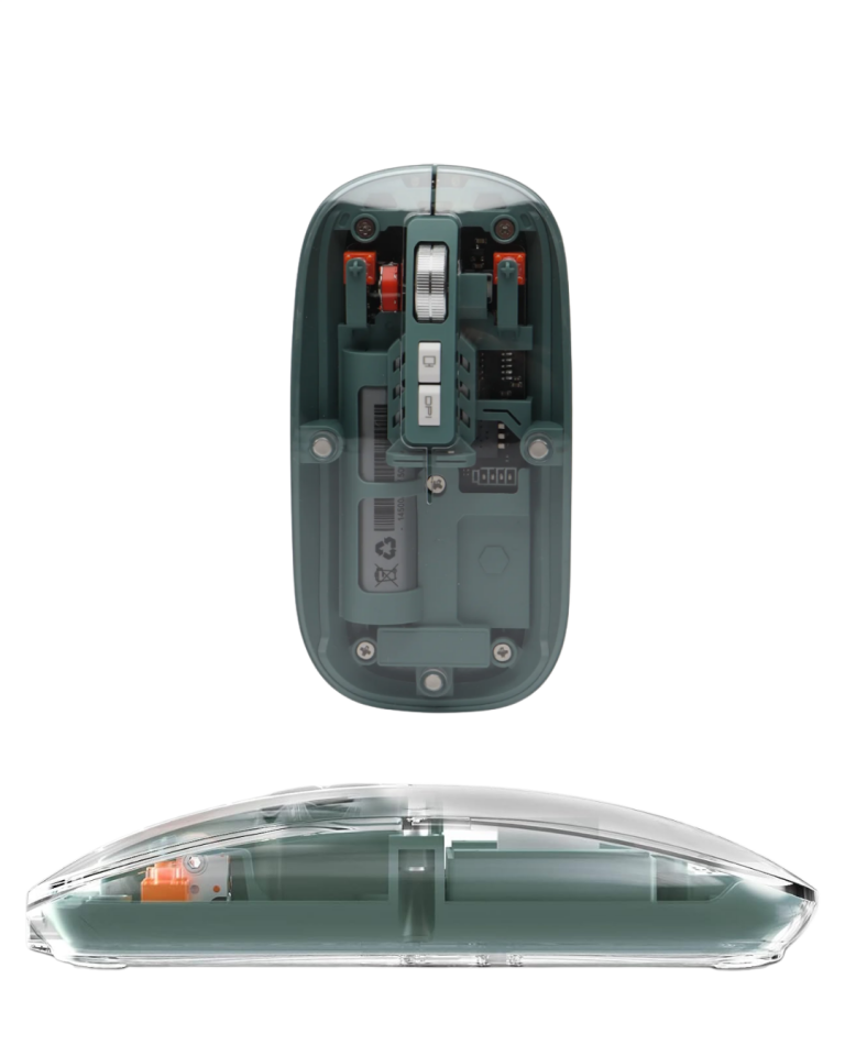 Şeffaf Tasarımlı Bluetooth Kablosuz Mouse Pilli Kullanım - Lisinya