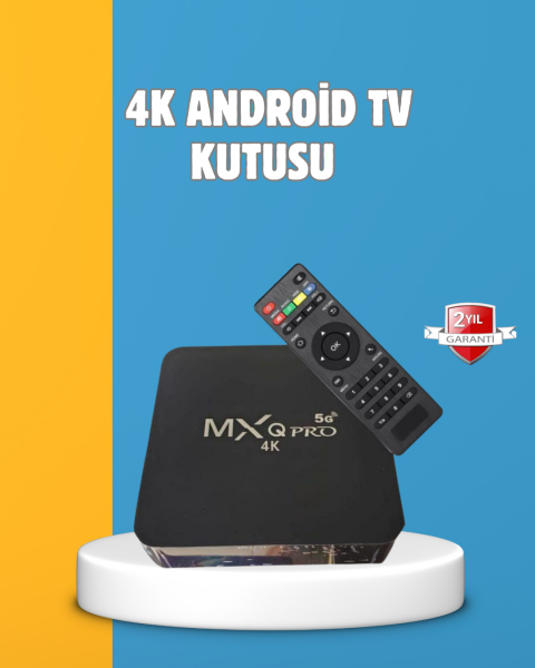Android TV Box 4K – 2GB RAM 16GB ROM, Kablosuz Wi-Fi Medya Oynatıcı - Lisinya