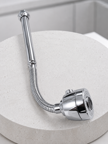 Ayarlanabilir Musluk Başlığı Esnek Spiral Hortumlu Lavabo Uzatma Aparatı