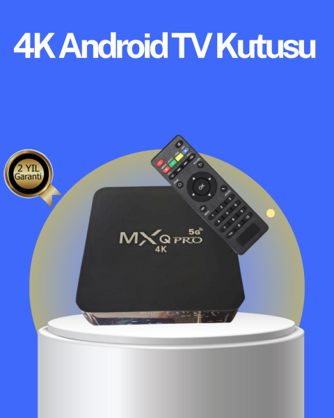 Akıllı Android TV Box – 4K Çözünürlük, 2GB RAM, 16GB Depolama, Hızlı Wi-Fi - Lisinya