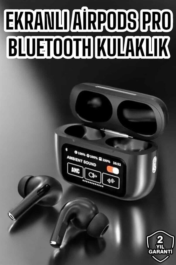 Yeni Nesil Bluetooth Kulaklık Ekranlı Yüksek Ses Kaliteli Uzun Şarj Süreli - Lisinya