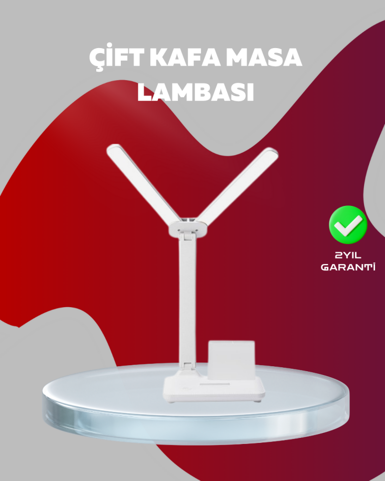 YamanHobi 3'ü 1 Arada LED Masa Lambası Kalemlik ve Telefon Standlı