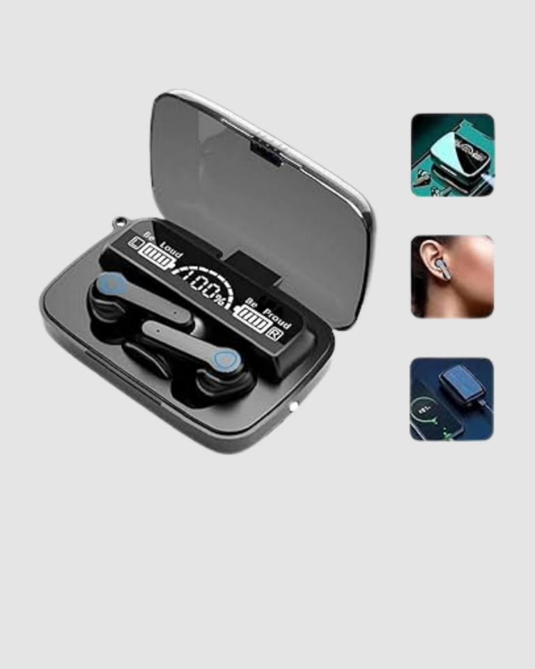 YamanHobi M19 Bluetooth 5.3 Kulaklık Powerbank Özellikli LED Göstergeli Siyah