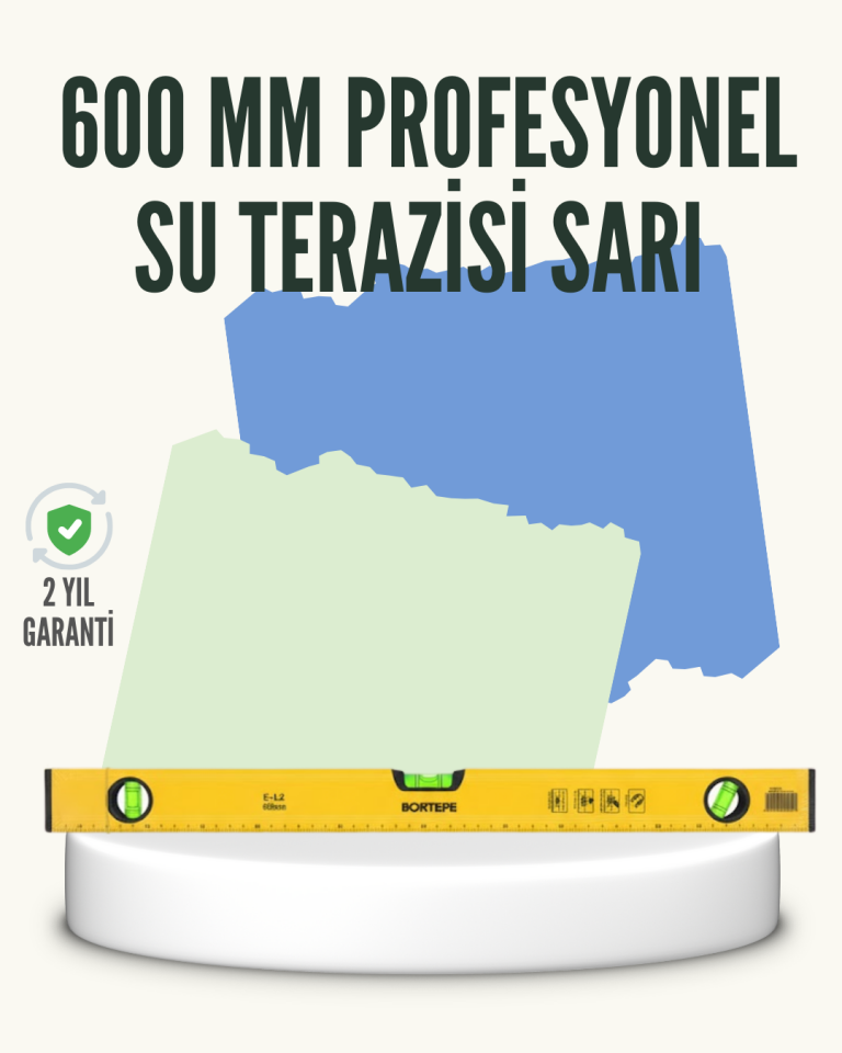 Profesyonel 600 mm Su Terazisi Duvar ve Montaj İşleri İçin - Lisinya