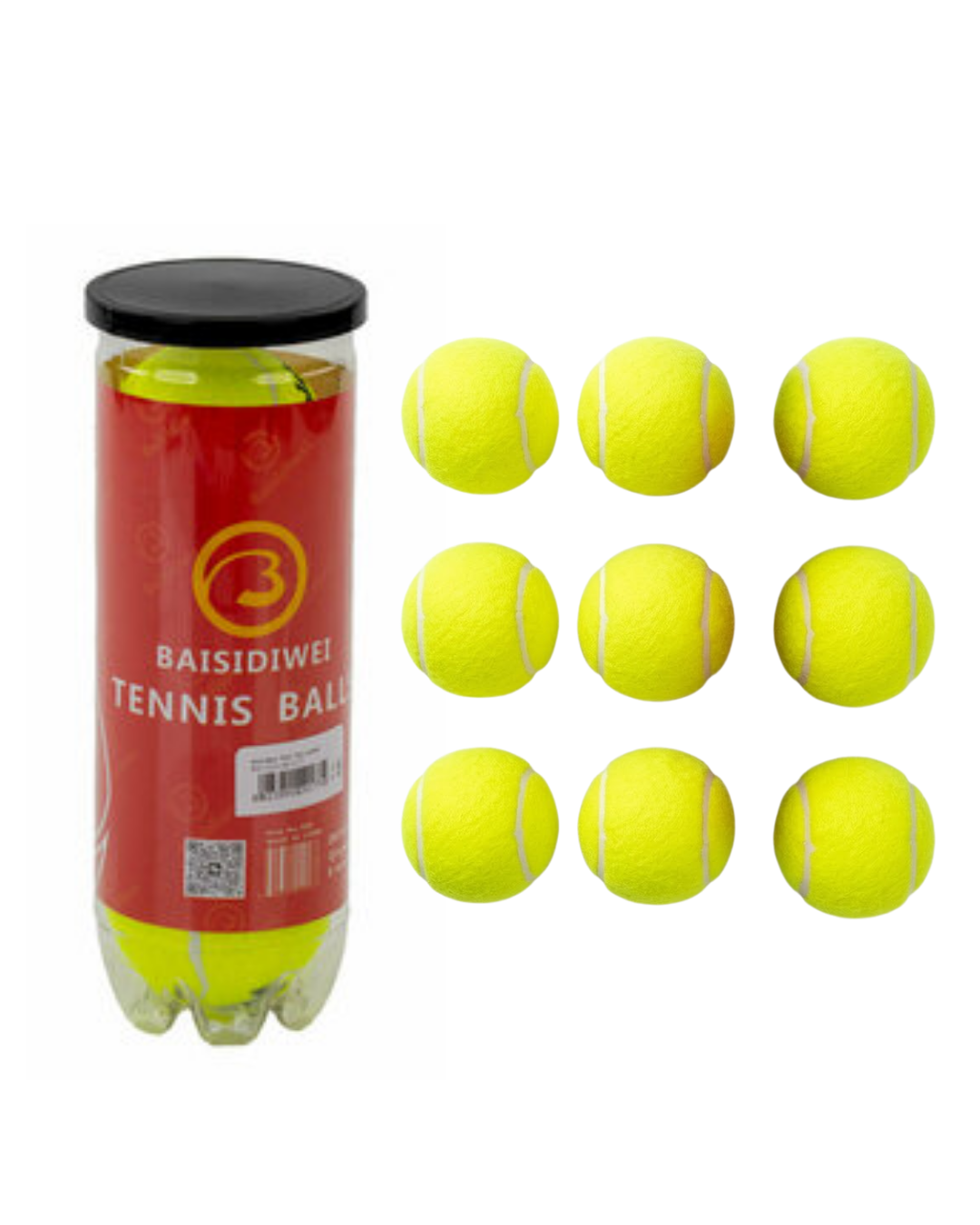 9’lu Tenis Topu Seti Profesyonel ve Amatör Kullanım İçin İdeal - Lisinya