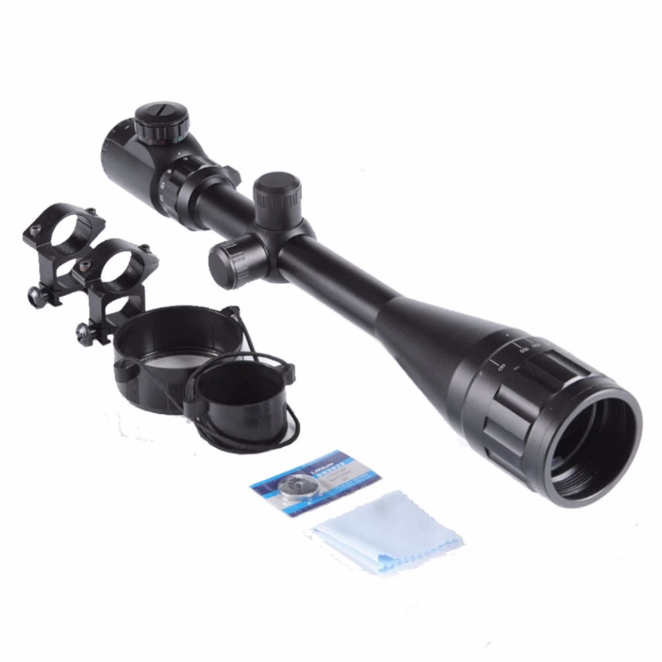 6-24x50 Aoe  Dürbünü çift Işık Kırmızı,yeşil Kaynaklı Zoomlu ( Lisinya )