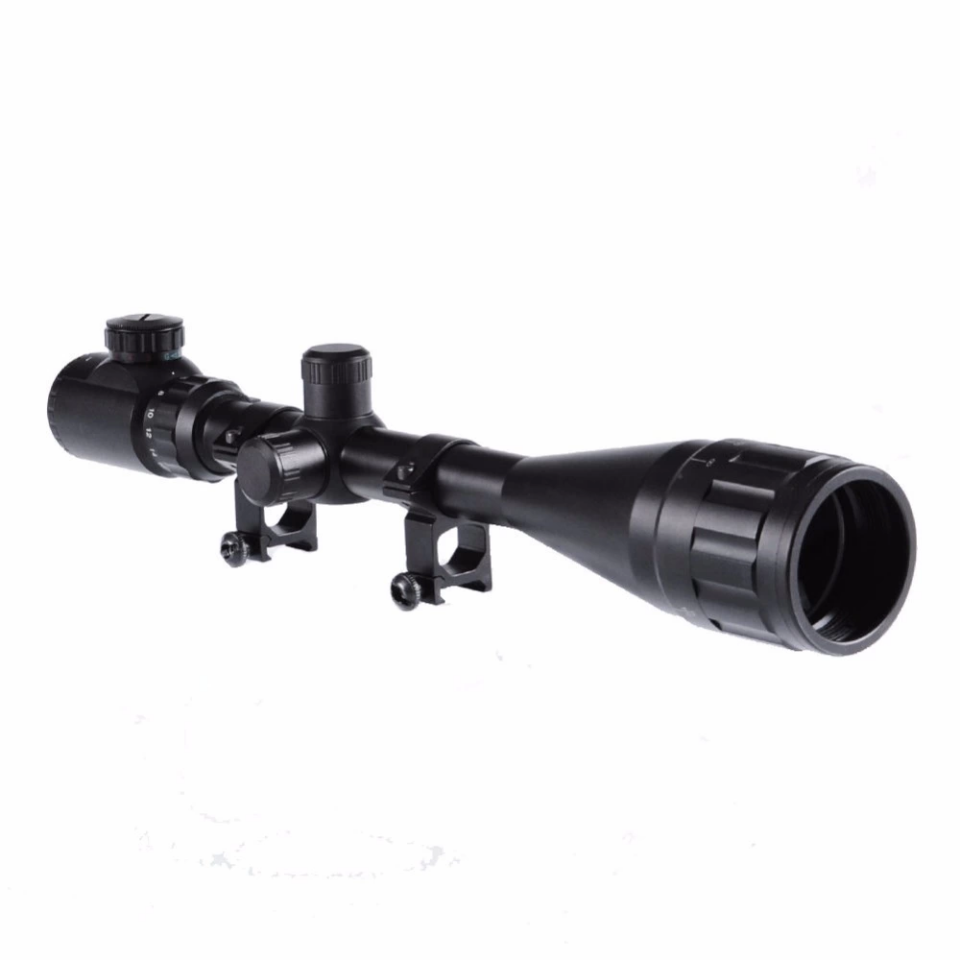 6-24x50 Aoe  Dürbünü çift Işık Kırmızı,yeşil Kaynaklı Zoomlu ( Lisinya )