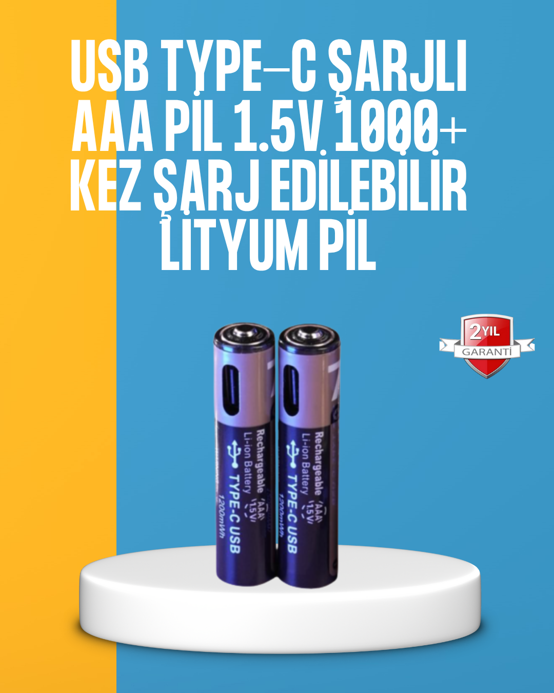 Lityum AAA Pil – Düşük Enerji Tüketen Cihazlar İçin Maksimum Dayanıklılık - Lisinya